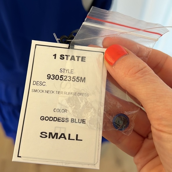 Blue tiered dress - Picture 3 of 3